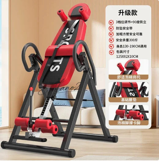 Gravity Inversion Table With Headrest for Back Stretching and Relief
