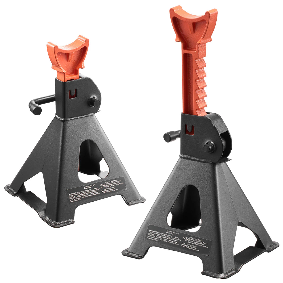 SucceBuy Heavy Duty Steel Jack Stands With Locking Mechanism