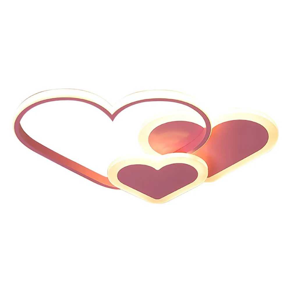 Adjustable Heart Led Ceiling Light With Remote Dimmer Switch