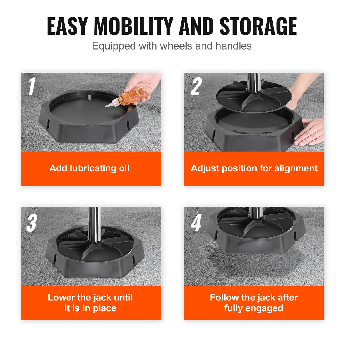 SucceBuy Rubber RV Leveling Pads Round Camper Jack Stabilizers