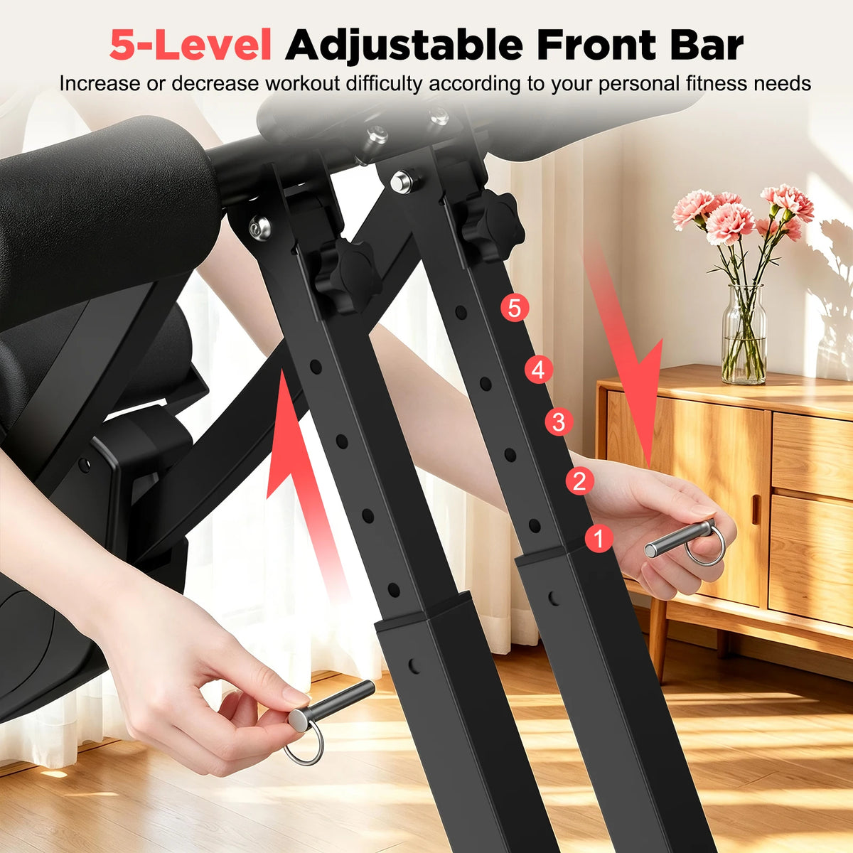 Foldable Ab Trainer With Adjustable Resistance And Digital Display Screen