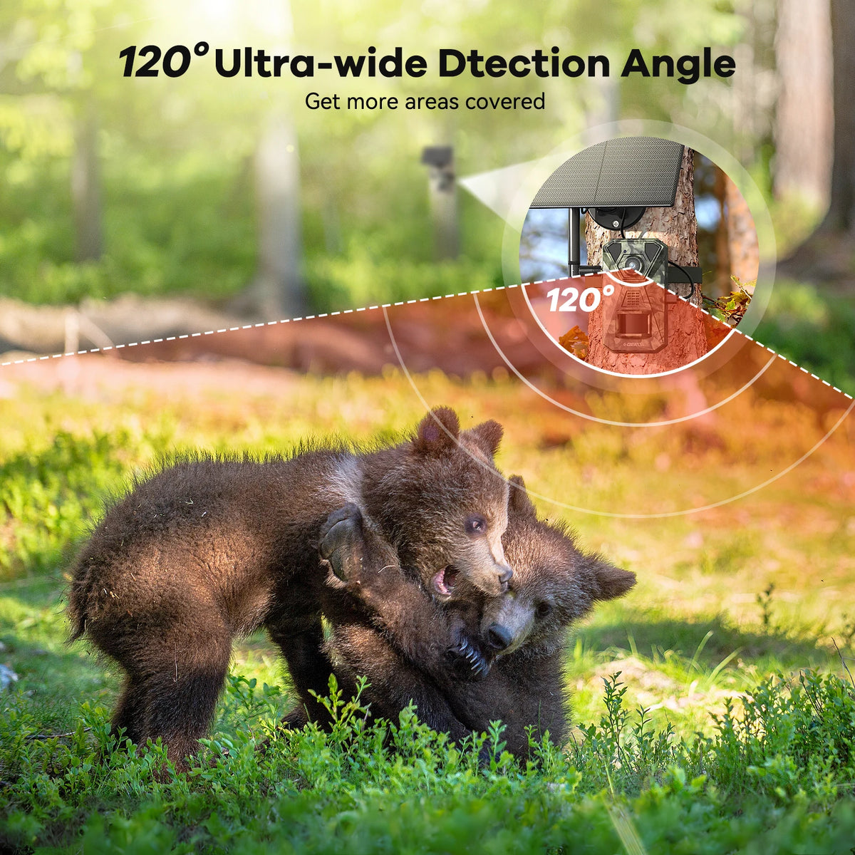 4G LTE Solar Wildlife Camera With App And Night Vision