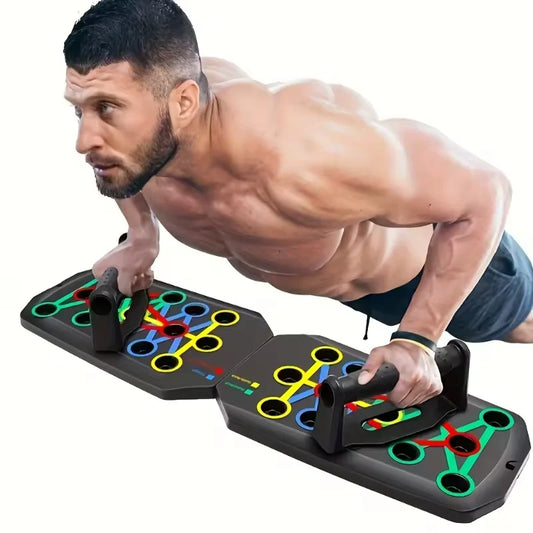 Foldable Multifunctional Push Up Board With Grip Handles