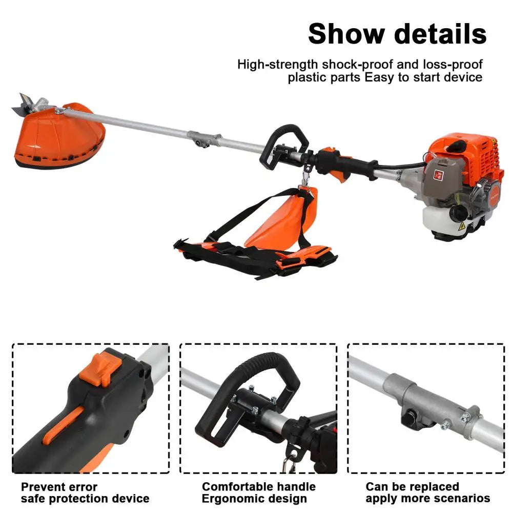 52Cc Gas 5 In 1 Lawn Mower Brush Cutter Trimmer Set