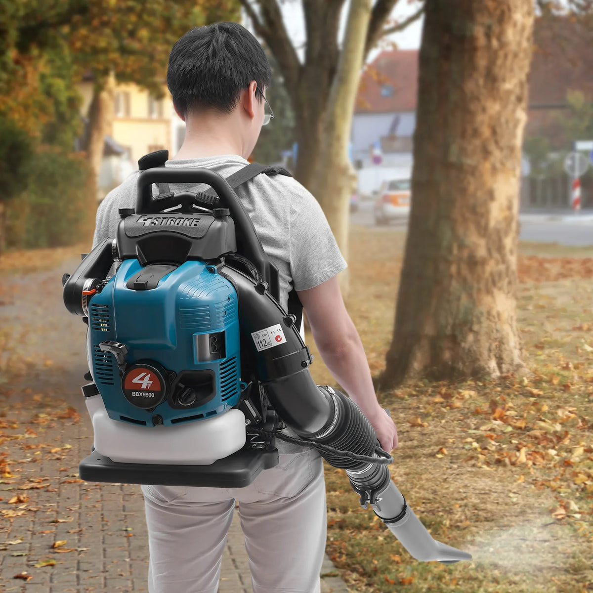 Bymaocar 75.6cc 4 Stroke Gas Powered Backpack Leaf Blower