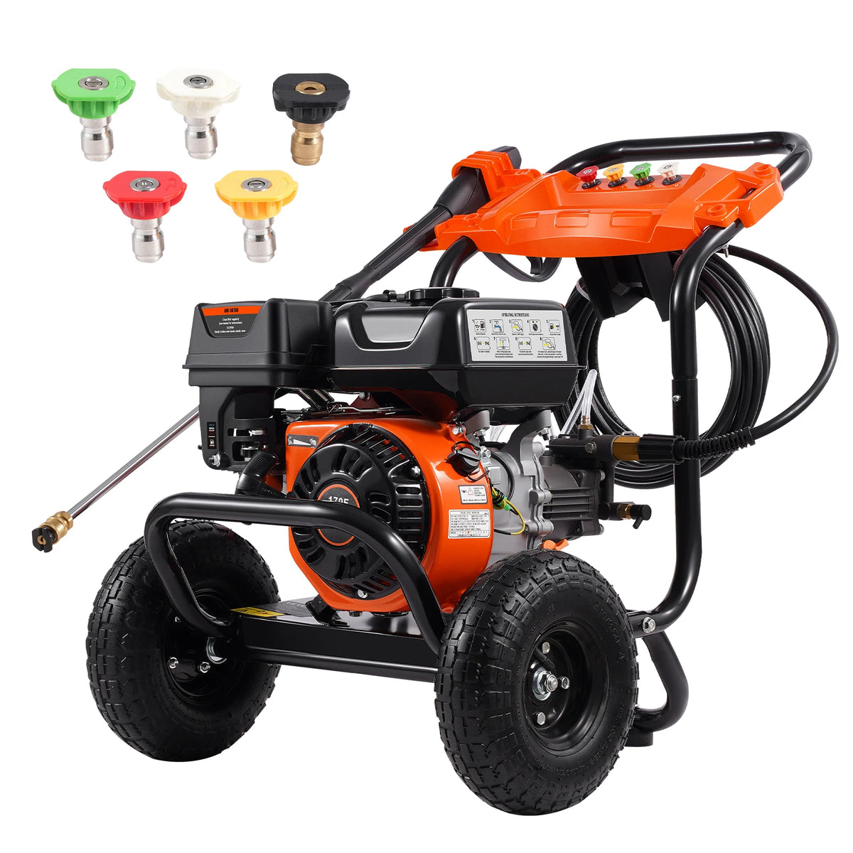 SucceBuy 3500 PSI Gas Pressure Washer With Aluminum Pump