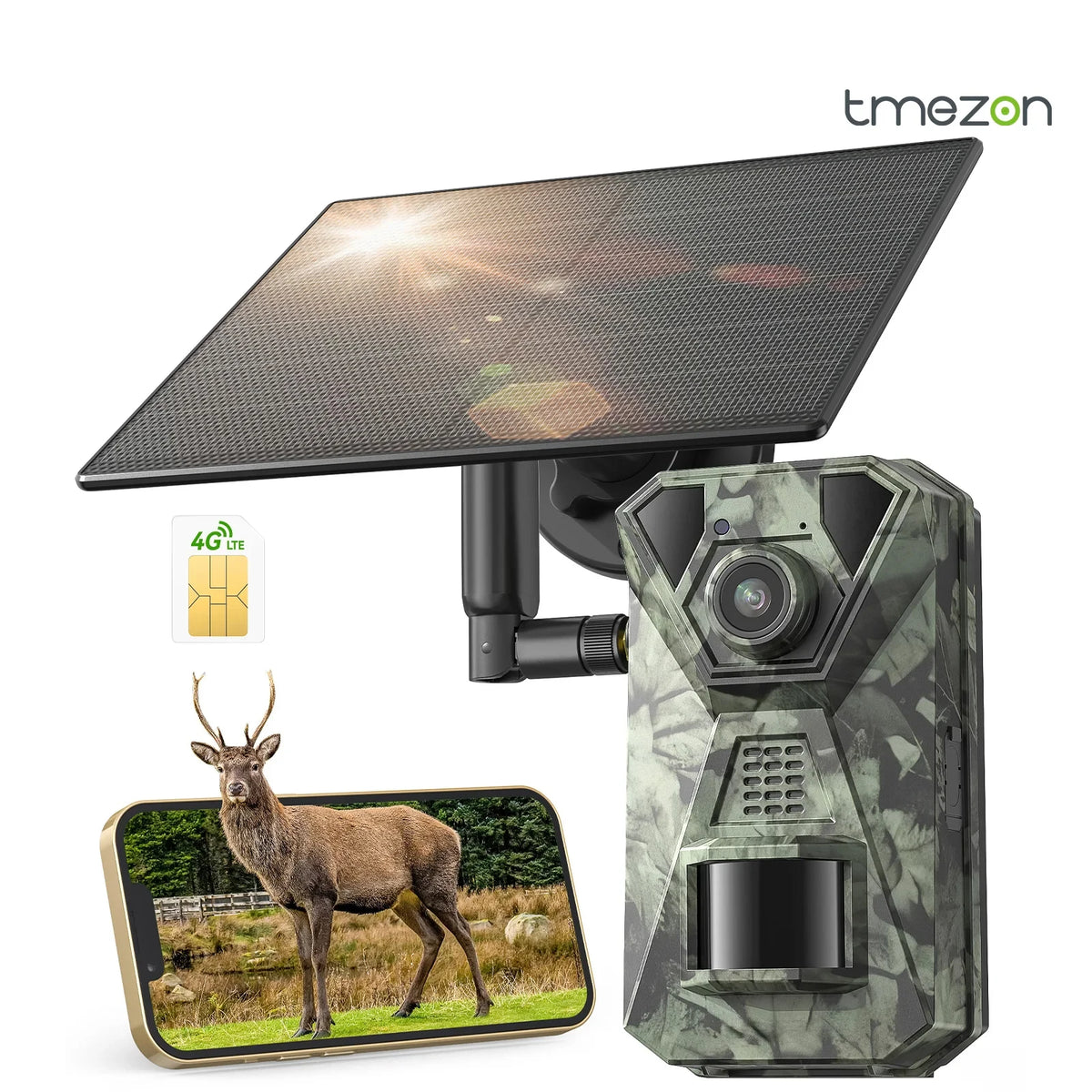 4G LTE Solar Wildlife Camera With App And Night Vision