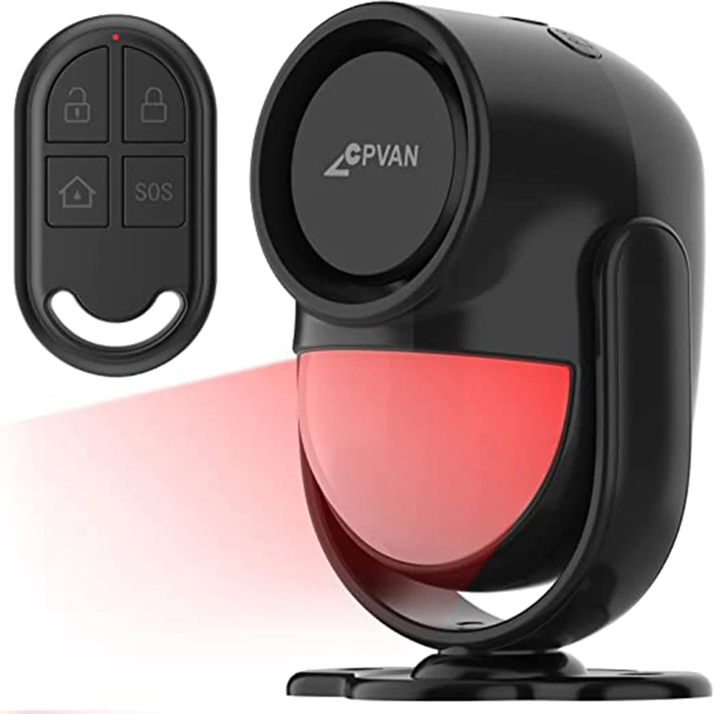 Cpvan Wireless Infrared Motion Sensor Alarm With Remote Control