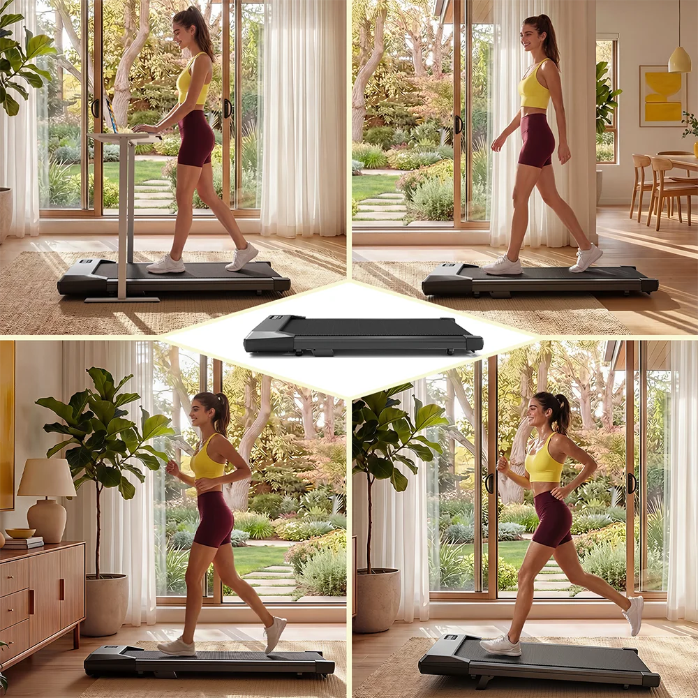 Superun Portable Under Desk Walking Pad Treadmill for Home
