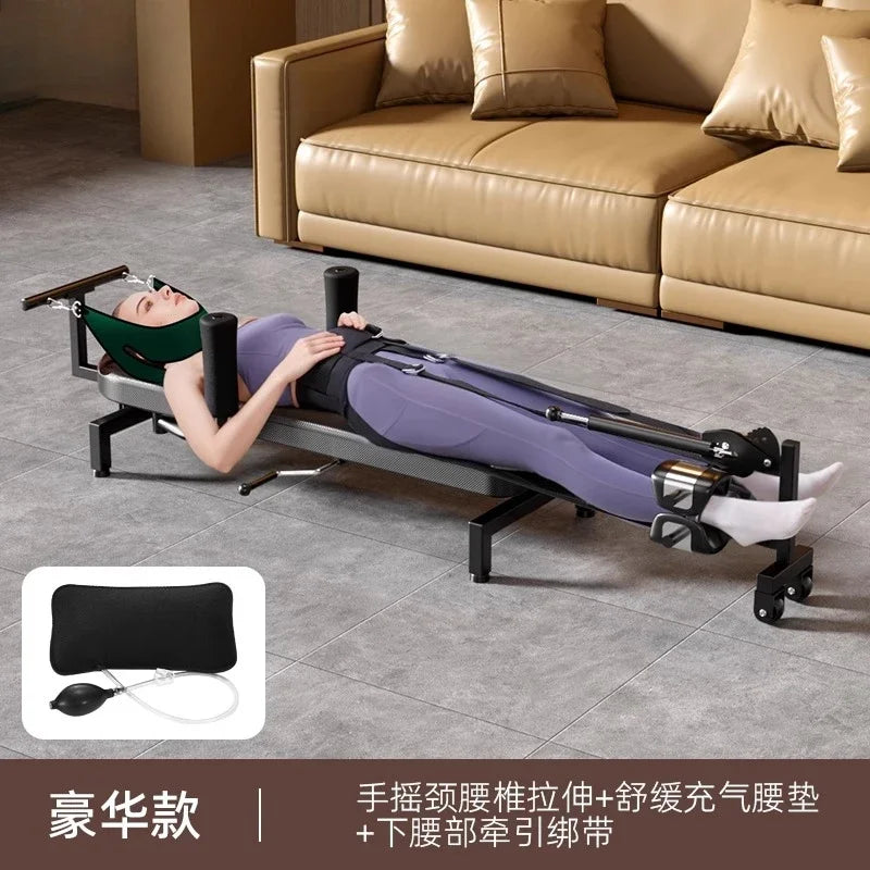 Mechanical Lumbar Stretcher For Spinal Traction And Back Pain Relief
