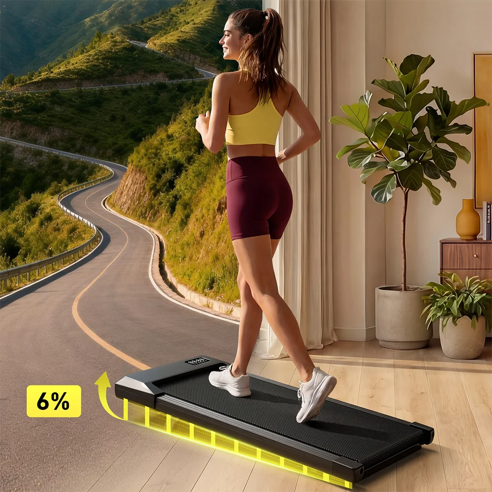 Superun Portable Under Desk Walking Pad Treadmill for Home