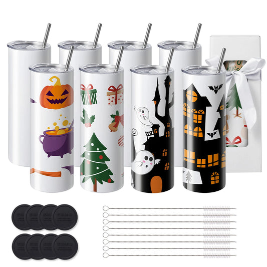 SucceBuy Straight Sublimation Stainless Steel Tumblers For Heat Transfer