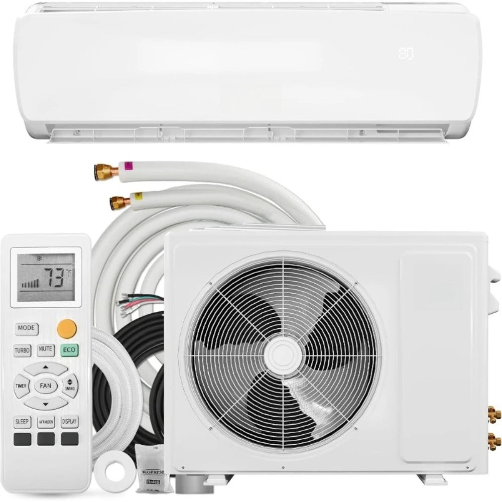 Ductless Mini Split Air Conditioner And Heat Pump With Remote