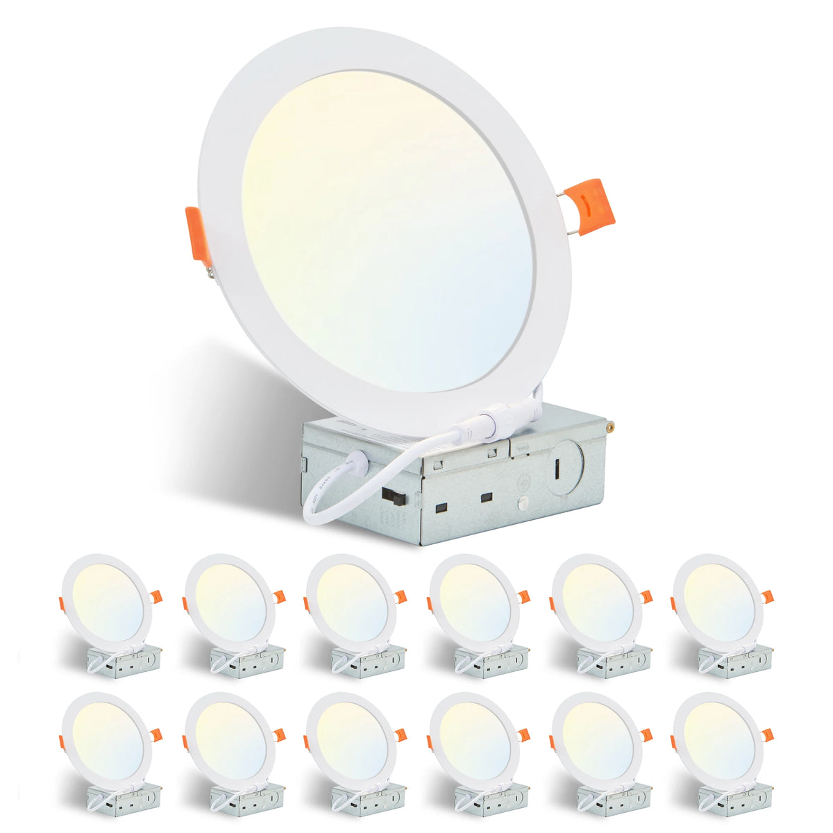 ARLGSITE Dimmable Recessed LED Ceiling Lights With Adjustable Color Temperature