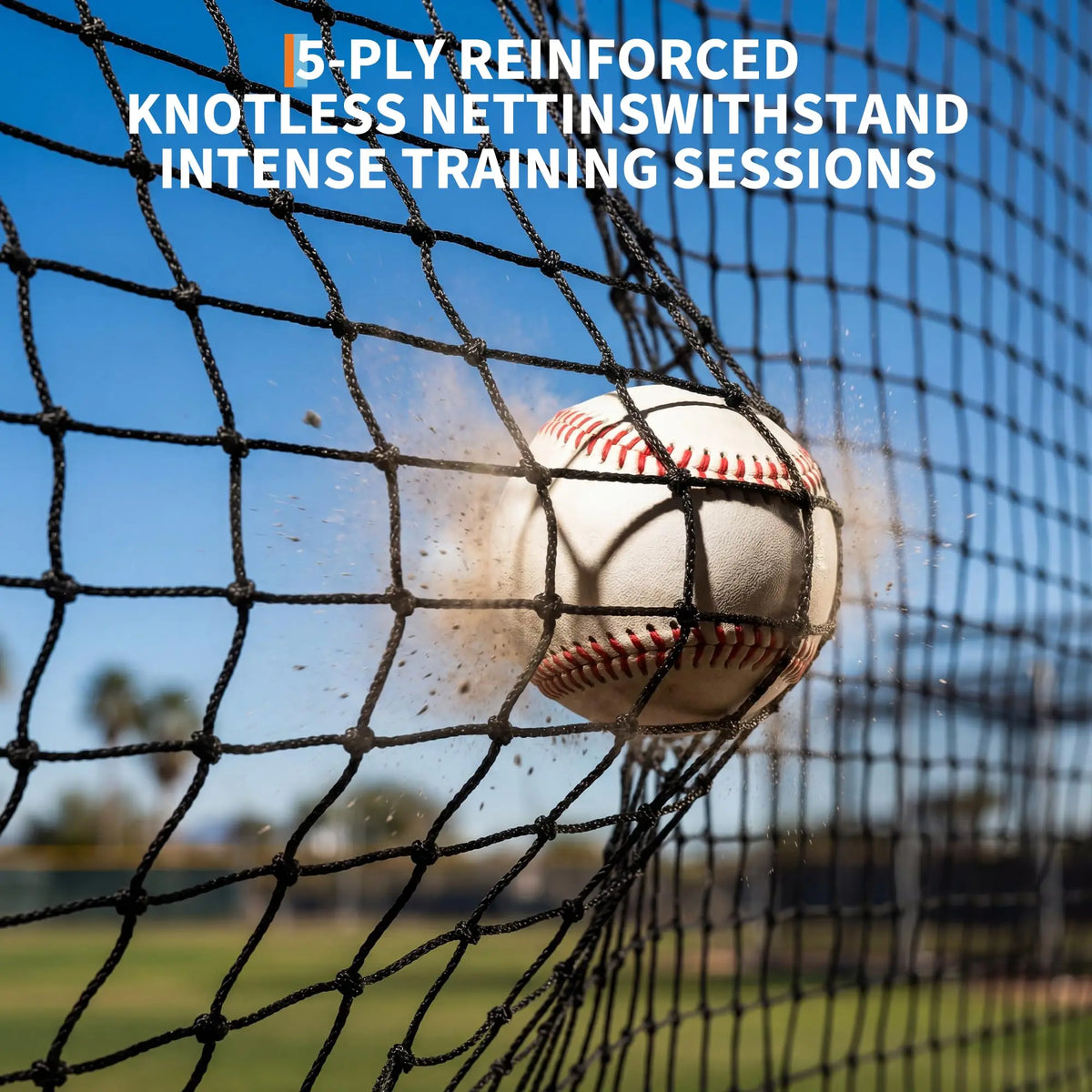 HiMISS Baseball Batting Cage Net With Frame For Backyard Practice