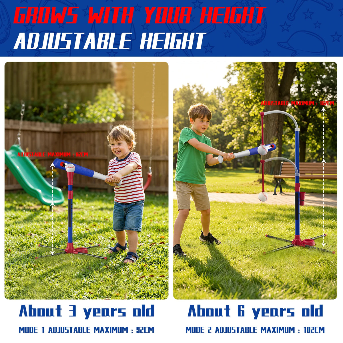 QDRAGON Kids Baseball Training Set With Automatic Pitching Machine