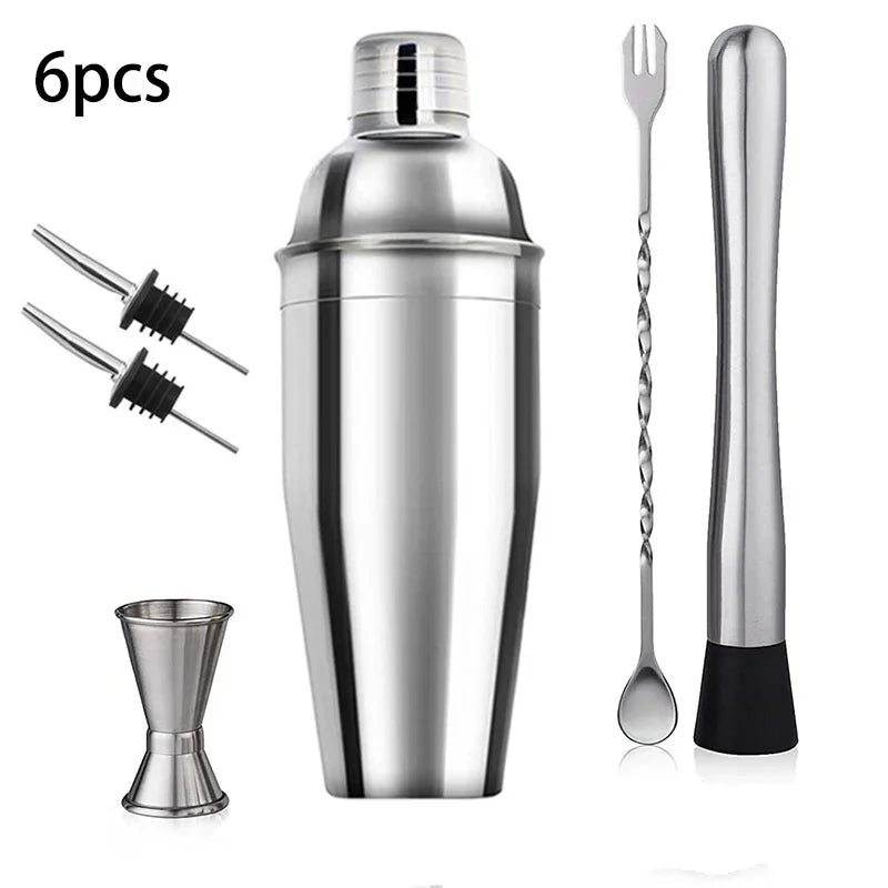 AfreNee Stainless Steel Cocktail Shaker Bartending Tool Kit