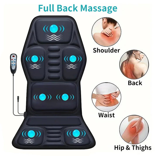 Himouta Electric Back Massager Chair Cushion For Lumbar Neck Pain