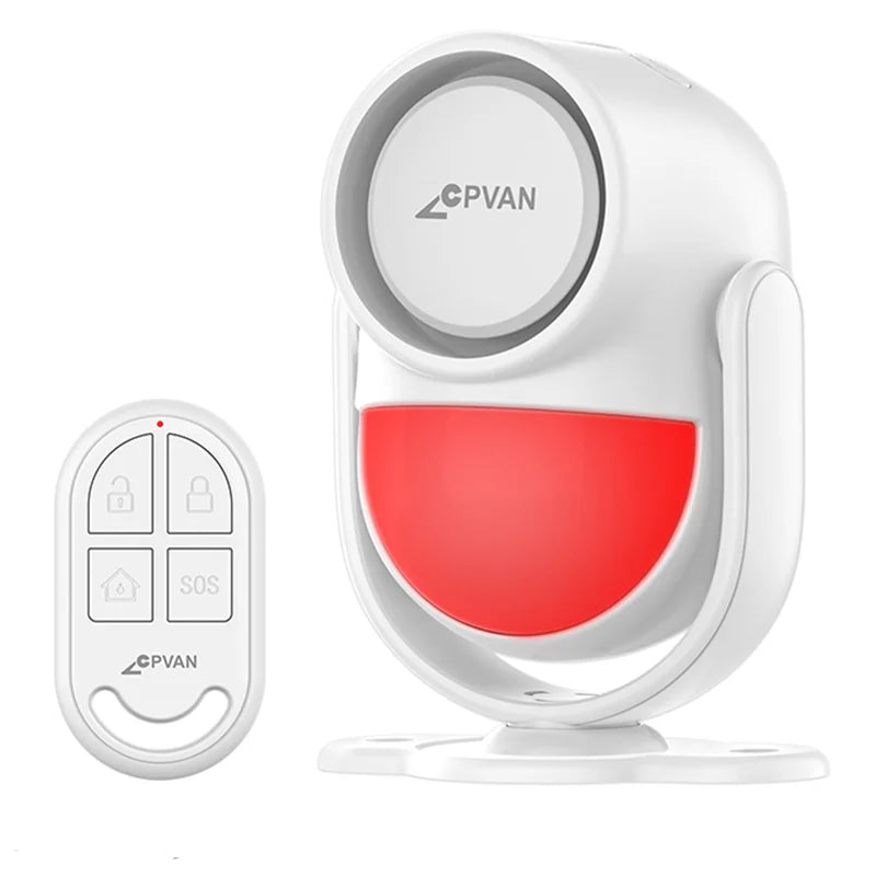 Cpvan Wireless Infrared Motion Sensor Alarm With Remote Control