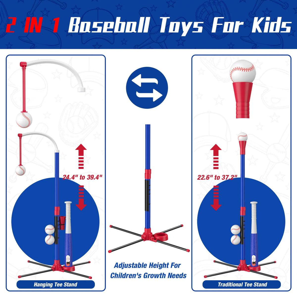 QDRAGON Kids Baseball Training Set With Automatic Pitching Machine