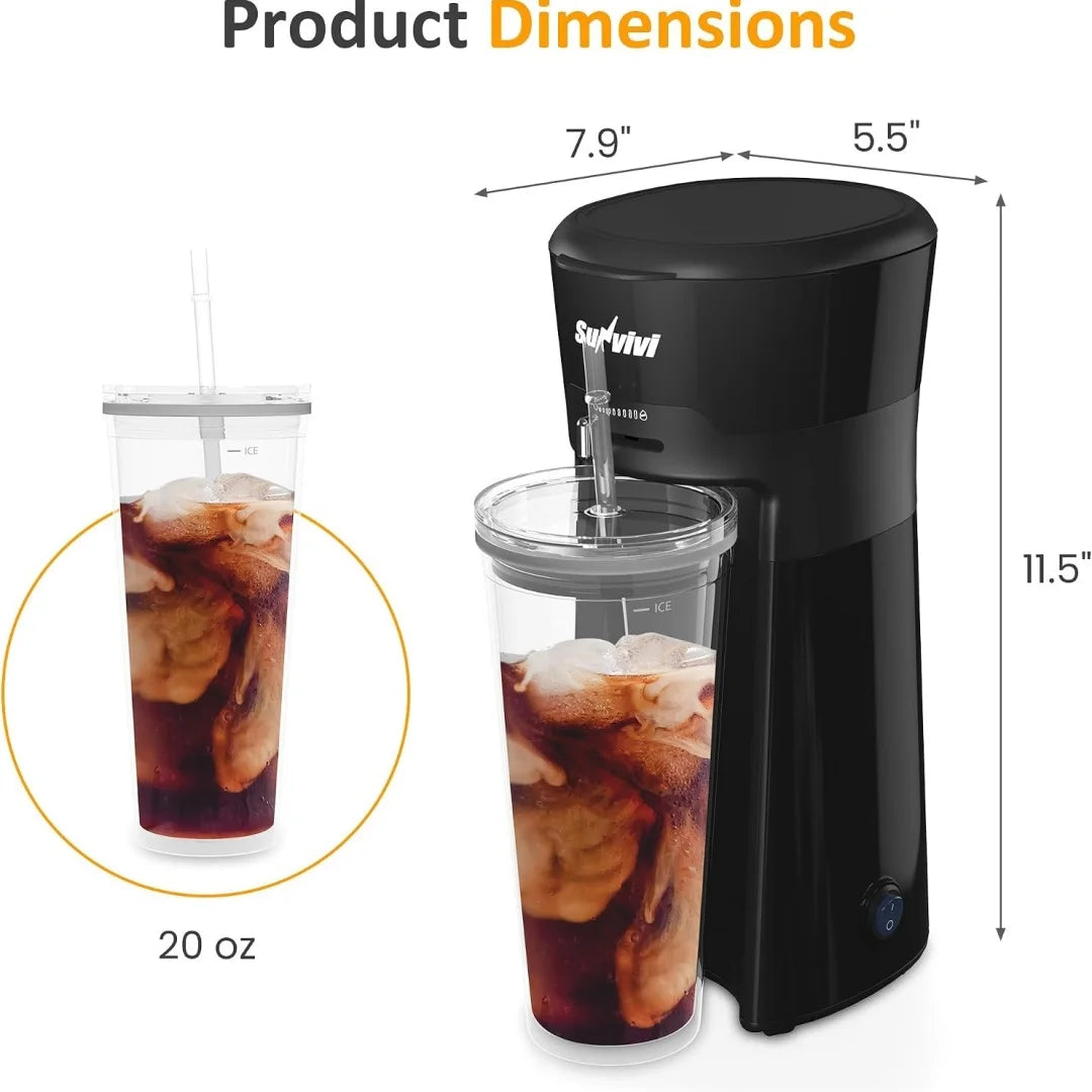 Portable Quick Cold Brew Coffee Maker For Home Office