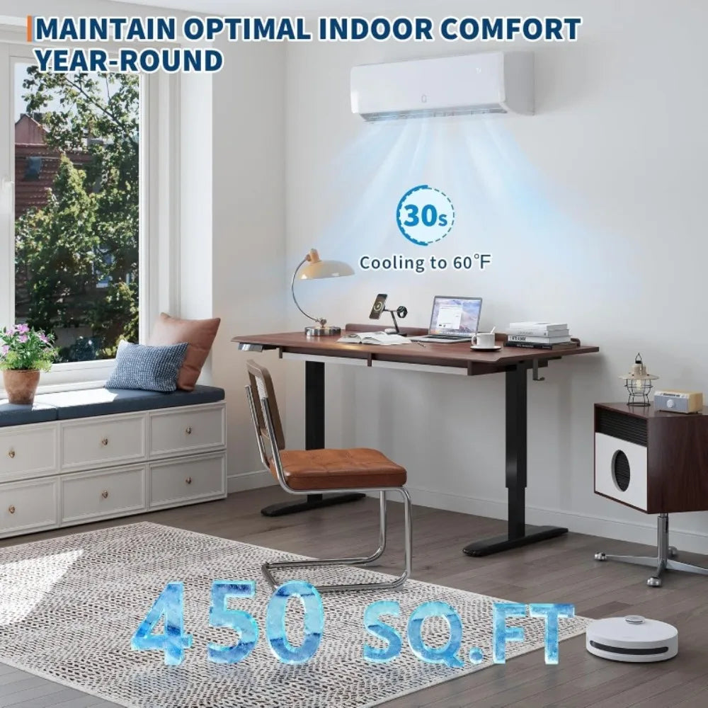Ductless Mini Split Air Conditioner And Heat Pump With Remote