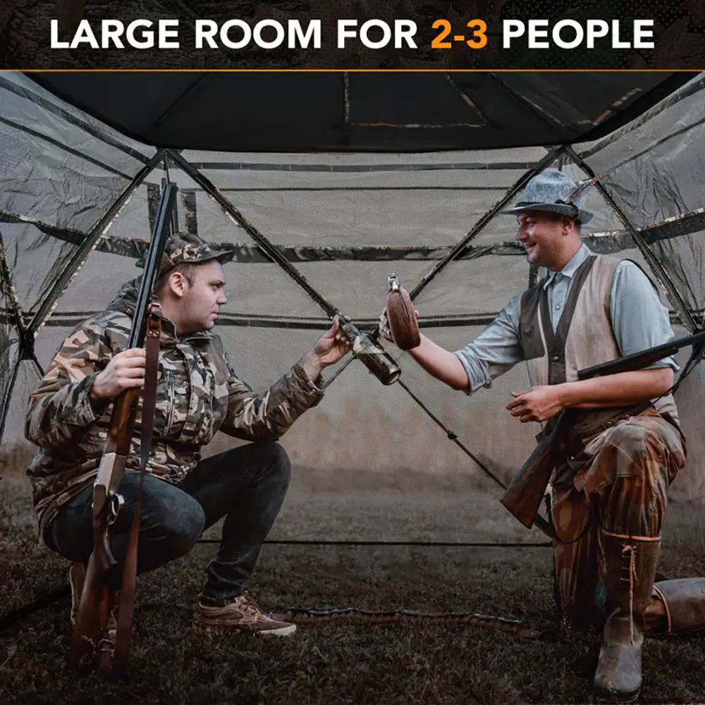 Detachable 5-in-1 Hunting Blind With Skylight And See-Through View