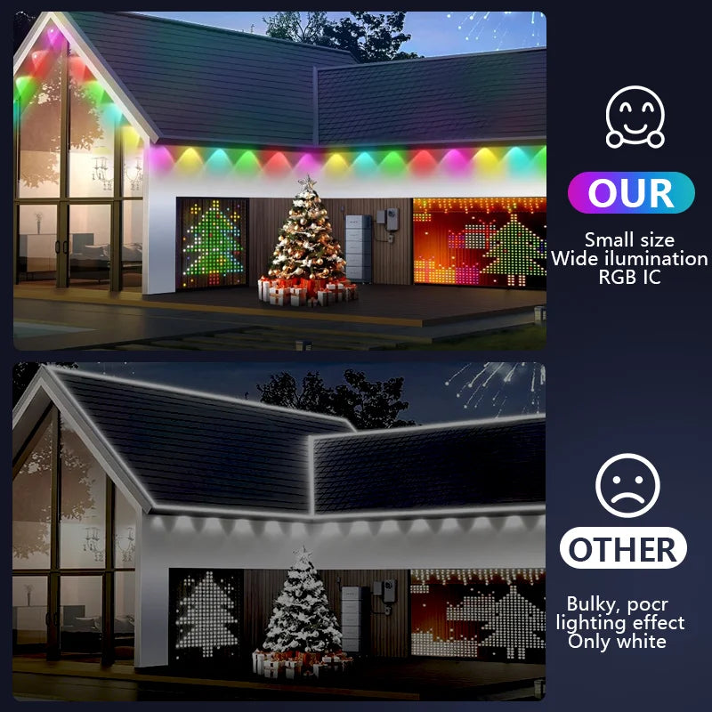 MIMIRGB Smart RGBIC Permanent Outdoor Lights With Scene Modes