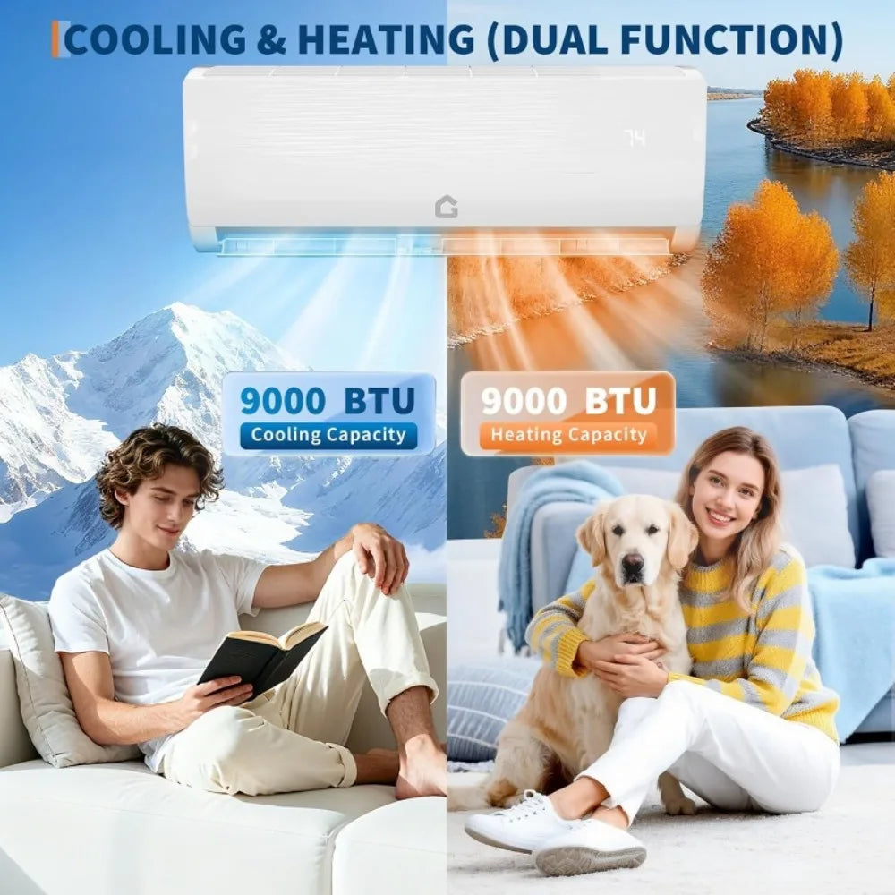 Ductless Mini Split Air Conditioner And Heat Pump With Remote