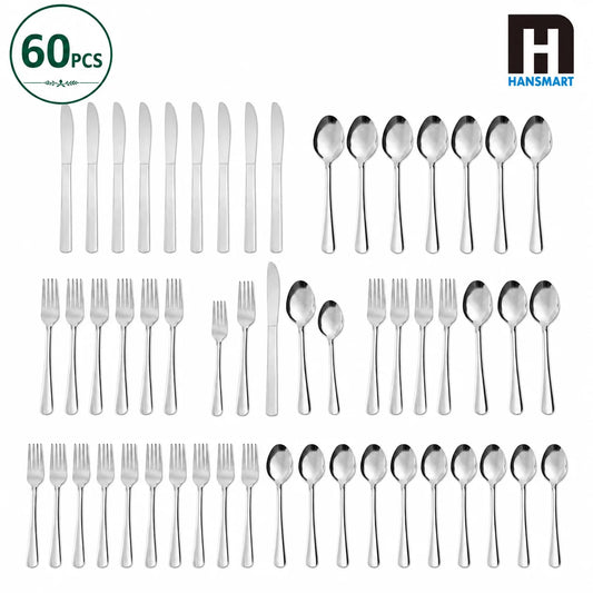 HANSMART Stainless Steel Flatware Set For Elegant Dining