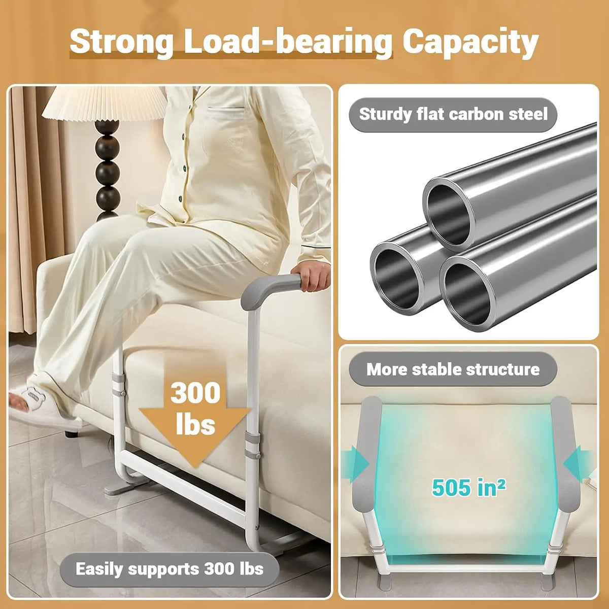 Sofa Armrest Stand Assist Rail for Safe and Stable Support